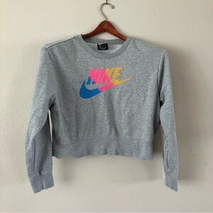 Nike Cropped Cross Stitched Sweatshirt Size M